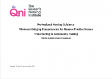 Professional Guidance: Minimum bridging competencies for general practice nurses transitioning to community nursing: for use during Covid-19 pandemic